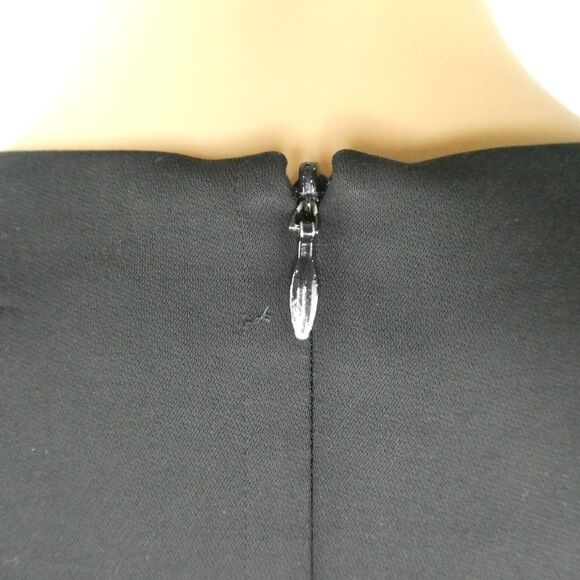 Theory Korla Fountain Structured Short Sleeve Black Blouse Career Versatile Sm - Picture 10 of 10